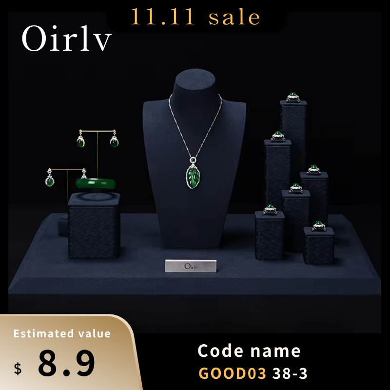 Jewelry Shop Watches - Oirlv Blauwe Sieraden Display Set Winkel