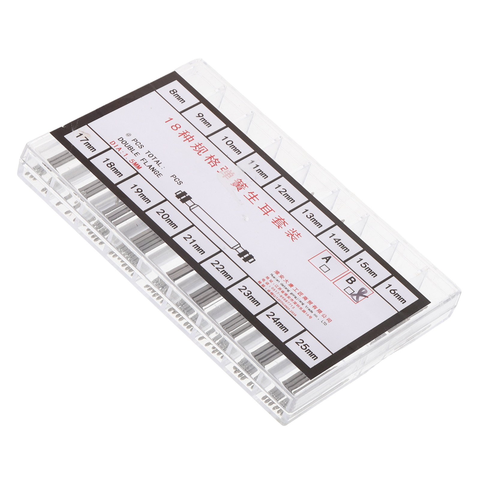 Watch Strap Replacement - 1 doos horlogeveerstangassortiment, stalen pinnen, diverse