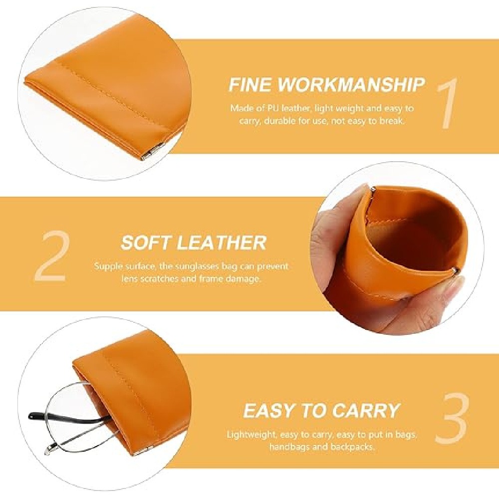 Jewelry Eyewear Watches & Accessories - 3-pack PU lederen opbergtas, draagbare kleine