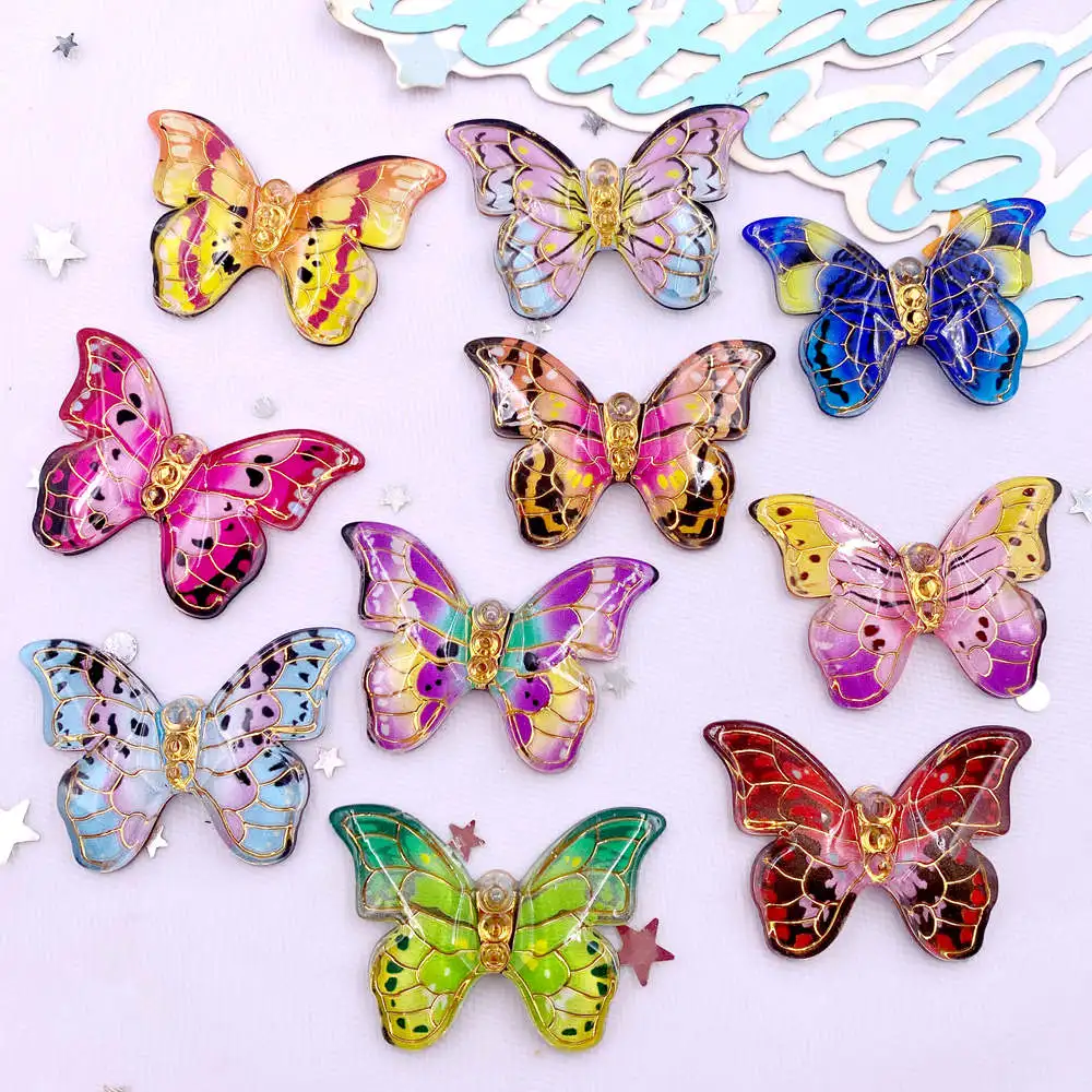 Paradise Jewelry & Watches Llc Miami Reviews - 10 stks Kleurrijke Mooie Vlinder Beeldjes