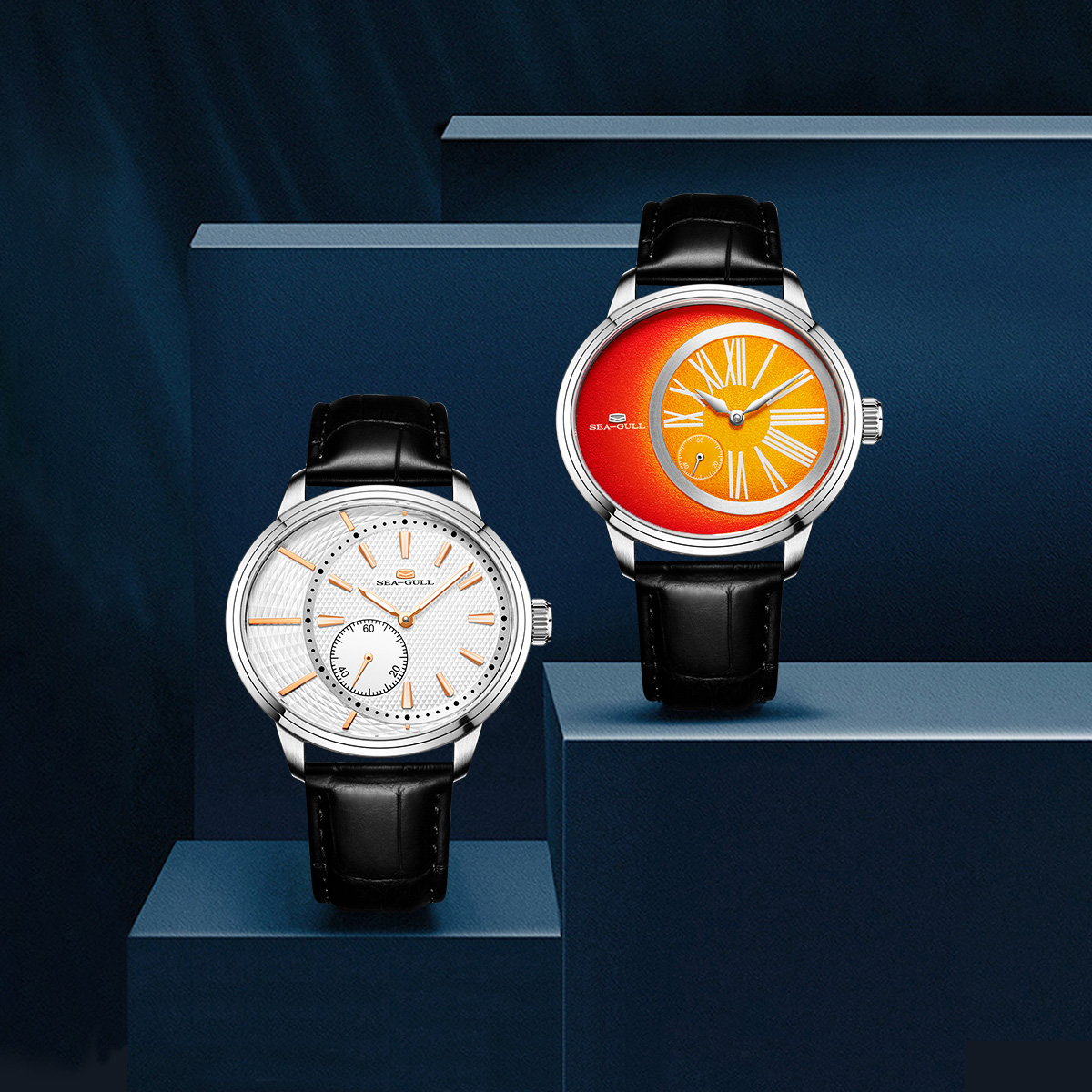 Seiko Watch Presage - Seagull heren Automatisch Mechanisch Horloge Ovale