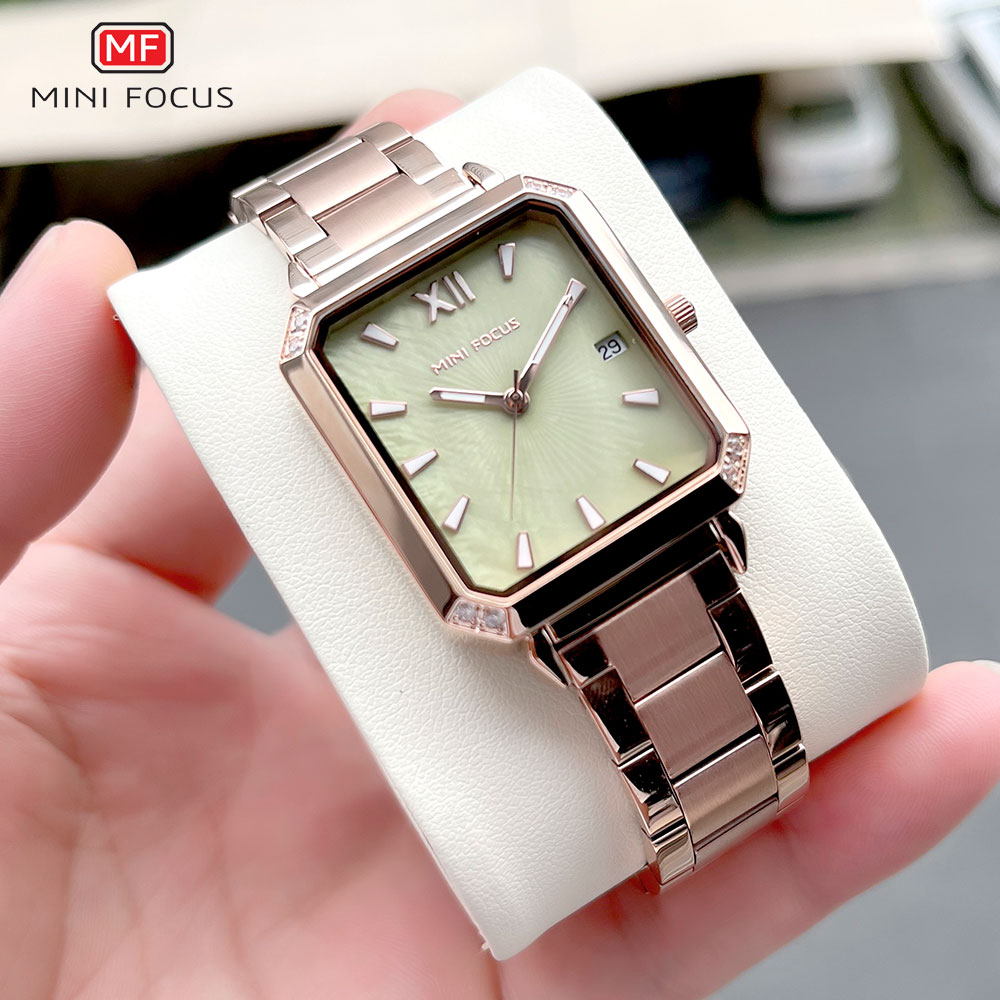 Jewelry Watches Gold - Mini Focus Vierkante Wijzerplaat Quartz Horloge