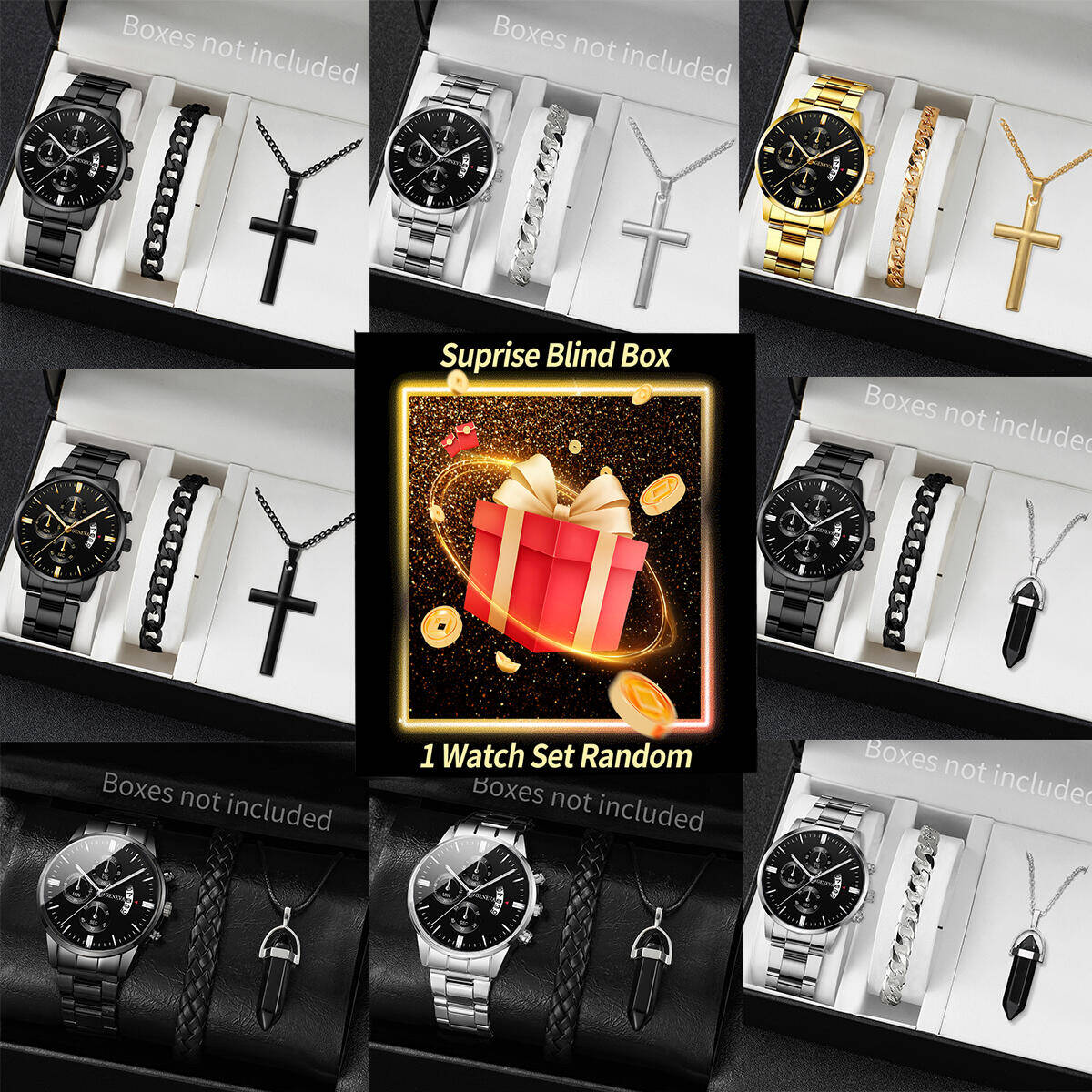 Jewelry And Watches - Verrassing Mystery Horloge Blind Box-3 stks/set