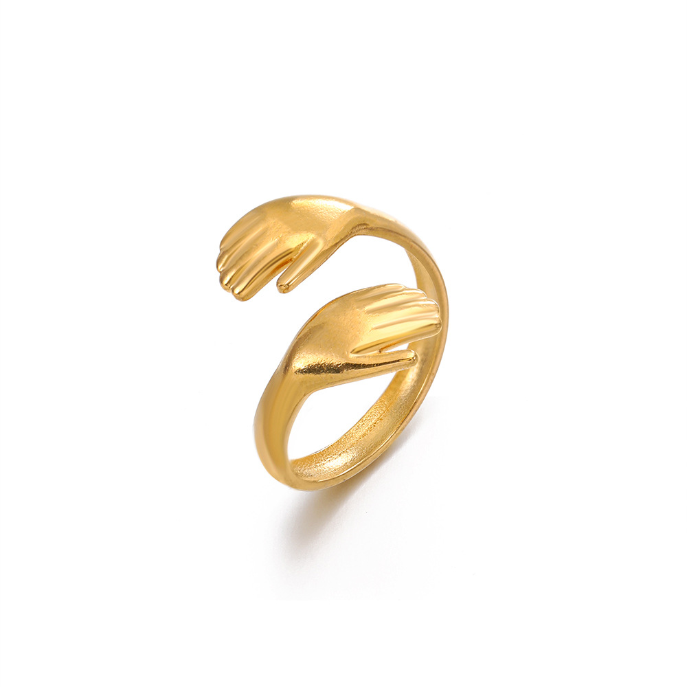 In elkaar grijpende omhelzingr - Minimalist Ring Stackable recensie en prijs