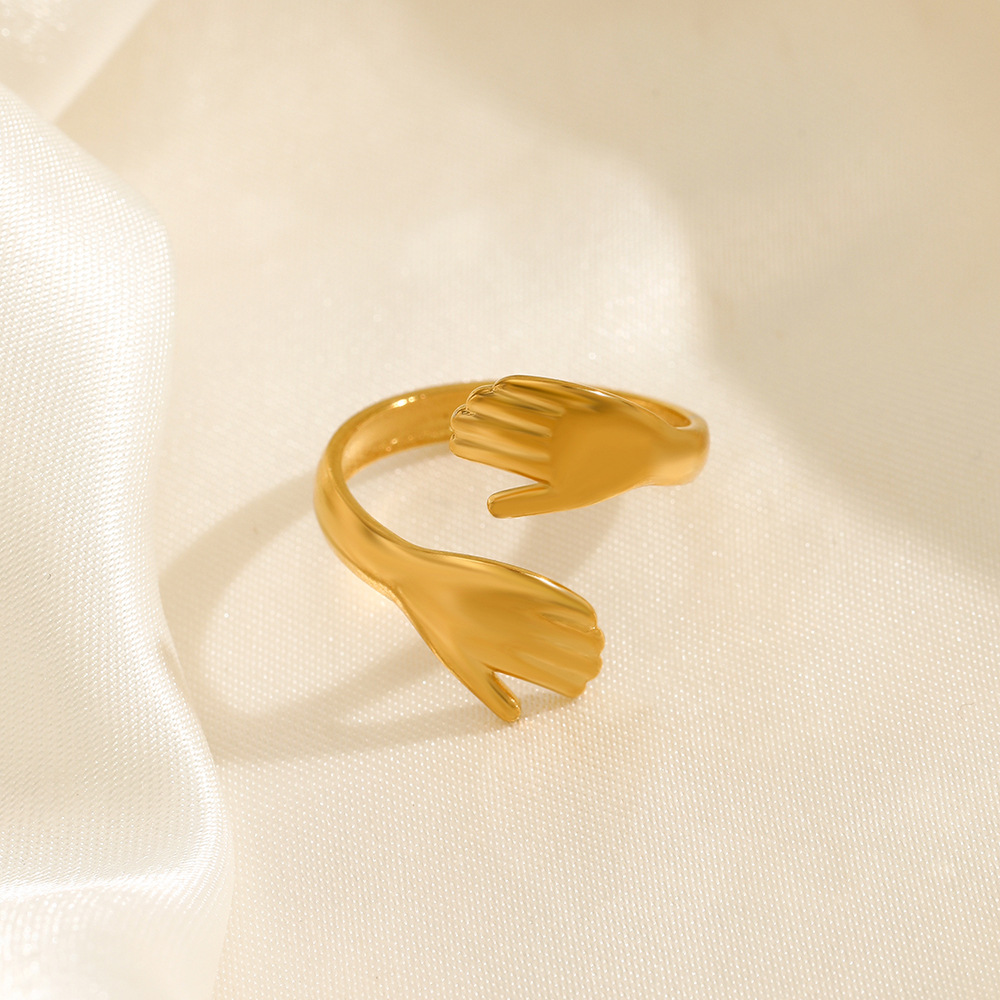 In elkaar grijpende omhelzingr - Minimalist Ring Stackable recensie en prijs
