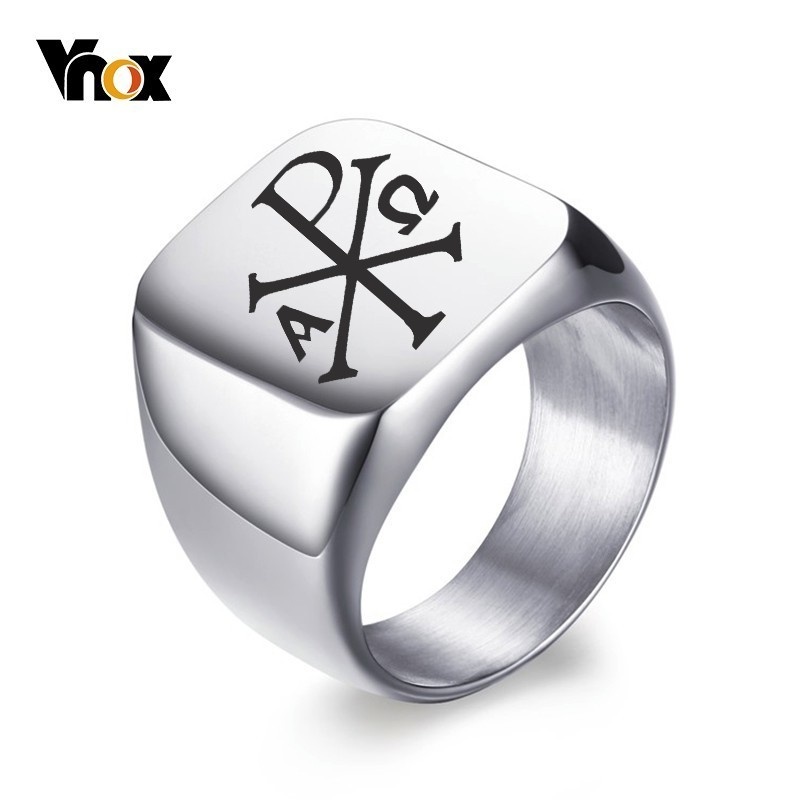Vnox Gratis Gepersonaliseerde  - Mens Signet Ring recensie en prijs