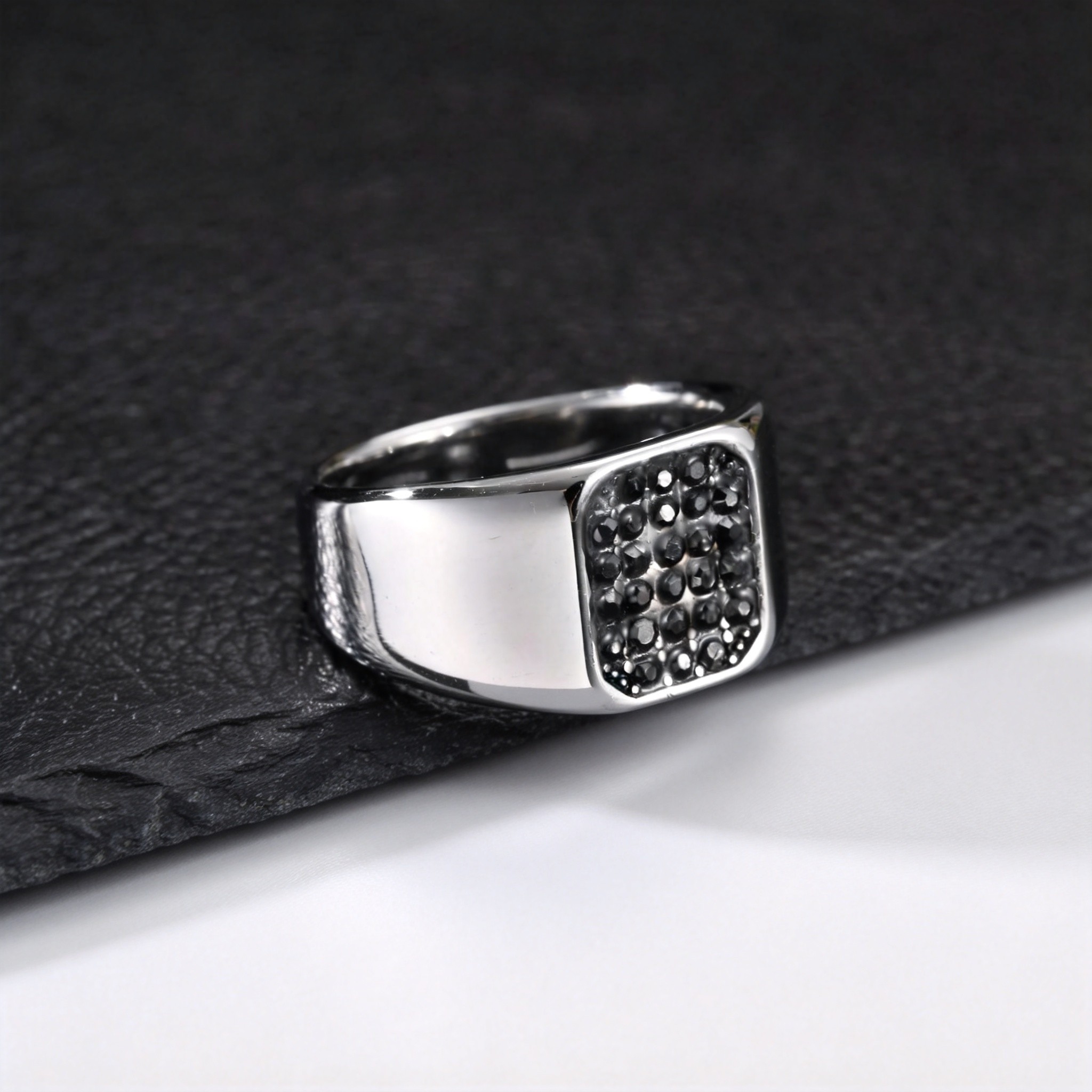 Punk roestvrijstalen zegelring - Mens Signet Ring recensie en prijs