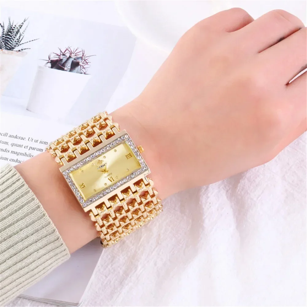 Luxe dameshorloge met vierkant - Jewelry Diamond Watches recensie en prijs