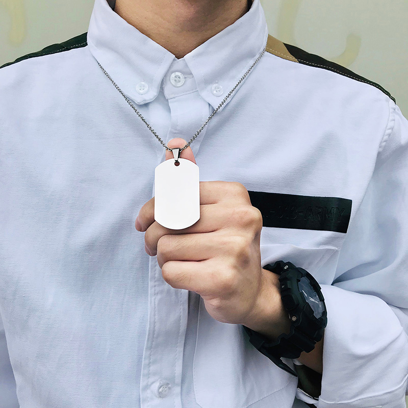 Vnox In De Donkerste Uur Wanne - Mens Dog Tag Necklace recensie en prijs