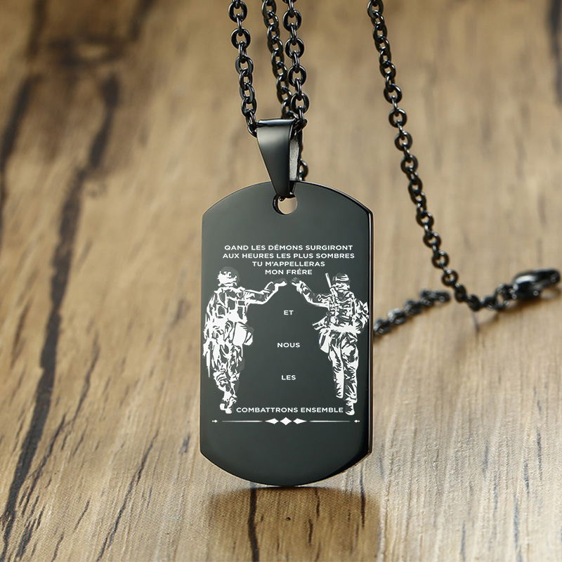 Vnox In De Donkerste Uur Wanne - Mens Dog Tag Necklace recensie en prijs