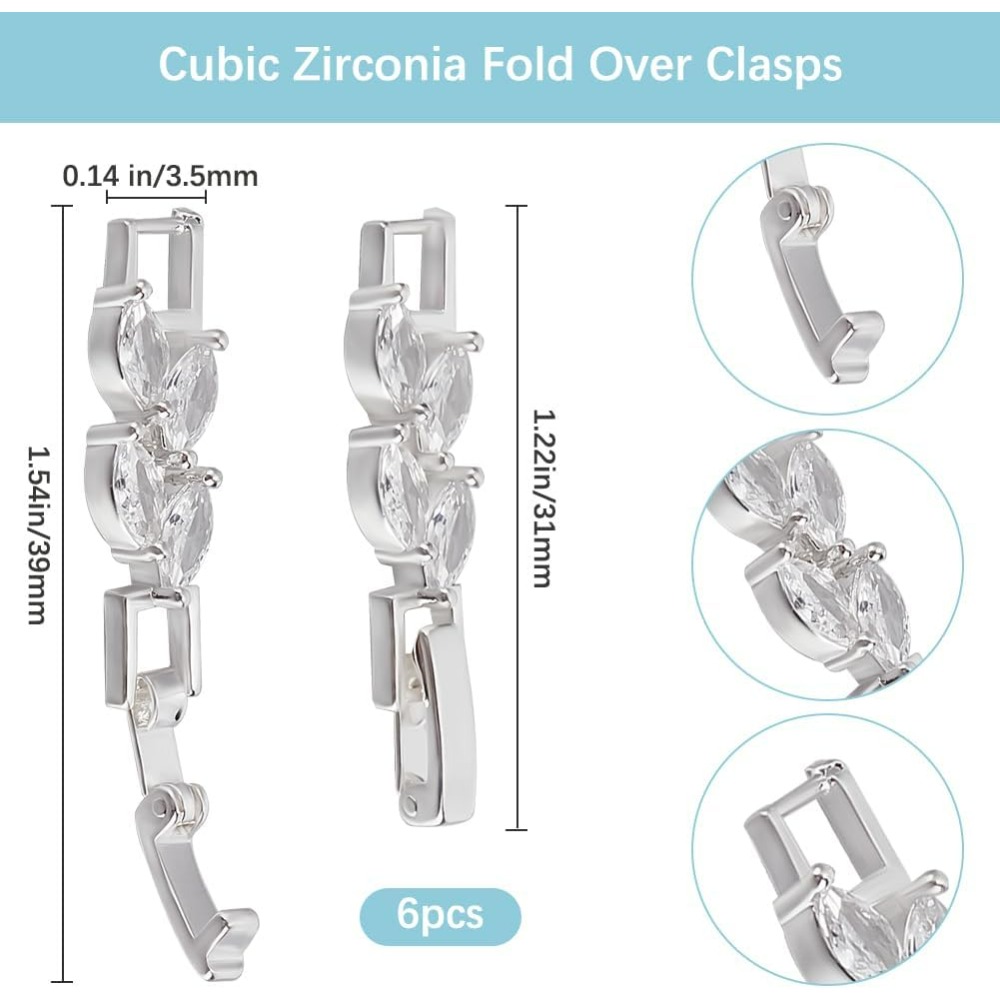 1 Doos 6 Stuks Armband Extende - Jewelry Watches Silver recensie en prijs