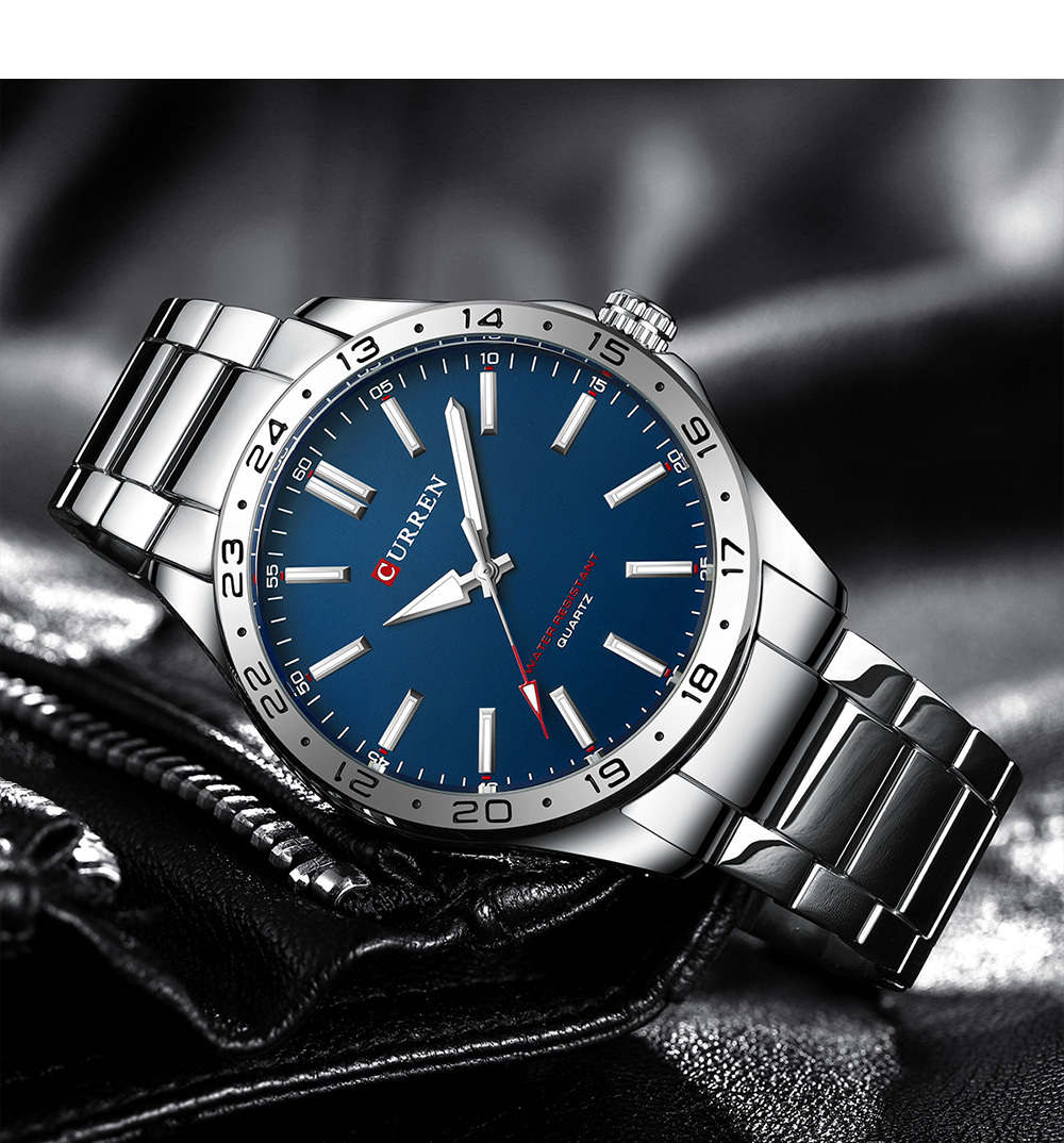CURREN 8452 Zilverwit cadeau q - Jewelry Watches Silver recensie en prijs