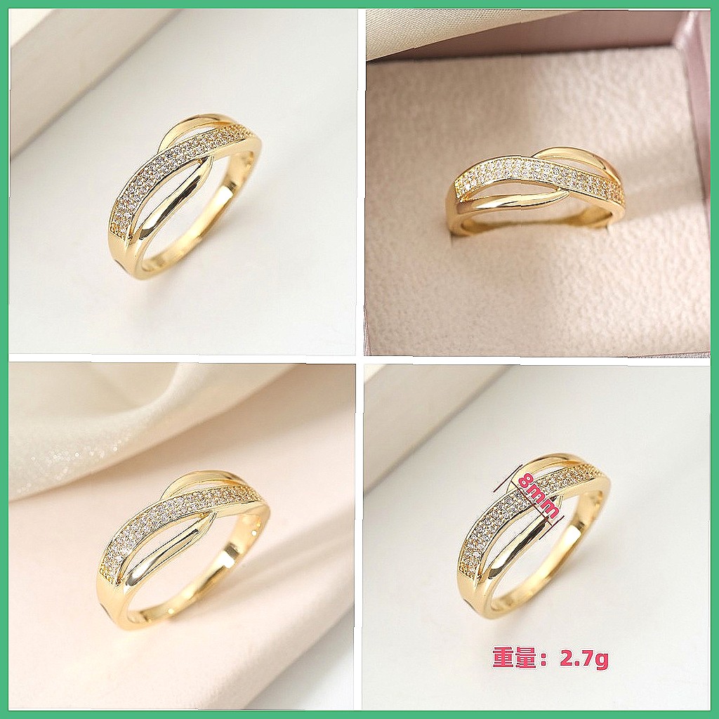 Cross Finger Ring Set met voll - Minimalist Ring Stackable recensie en prijs