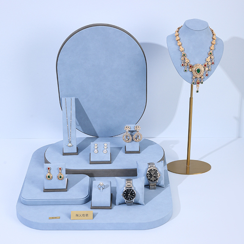 Lichtblauwe microvezel sierade - Jewelry Shop Watches recensie en prijs