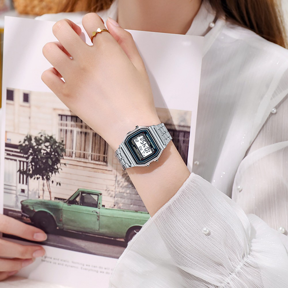 Elegant digitaal horloge voor  - Jewelry Watches Silver recensie en prijs