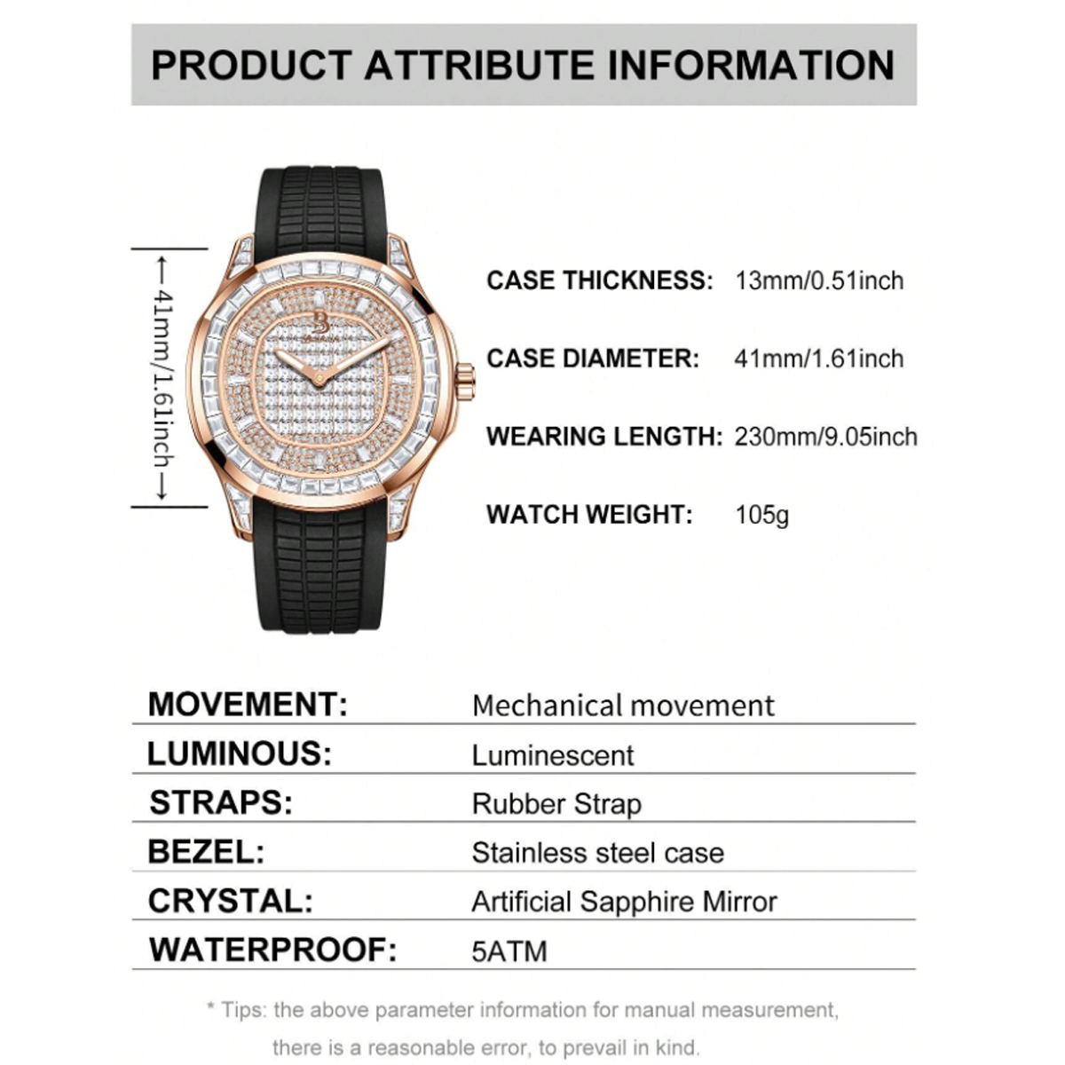 Automatisch Mechanisch Horloge - Stones Watches & Jewelry In Sweden Ab recensie en prijs