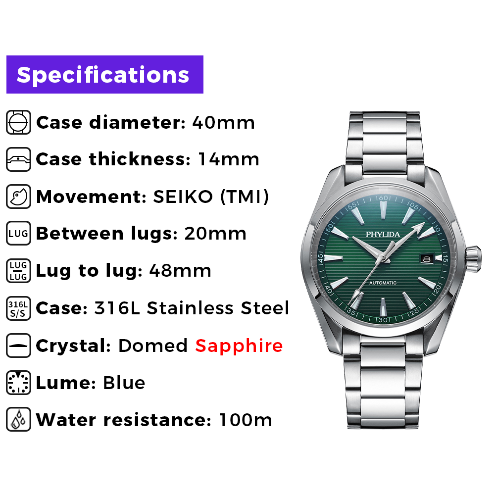 PHYLIDA Nieuw Aqua Automatisch - Seiko Watch Presage recensie en prijs