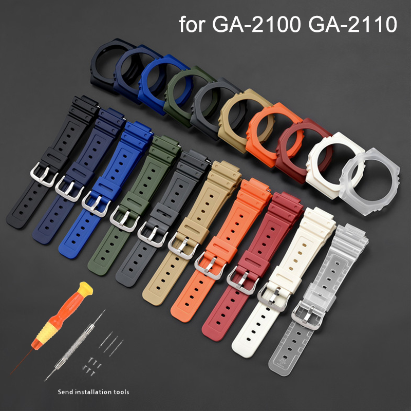 Rubber Horlogeband Case Bezel  - Casio Watch G-Shock Ga-2100 recensie en prijs