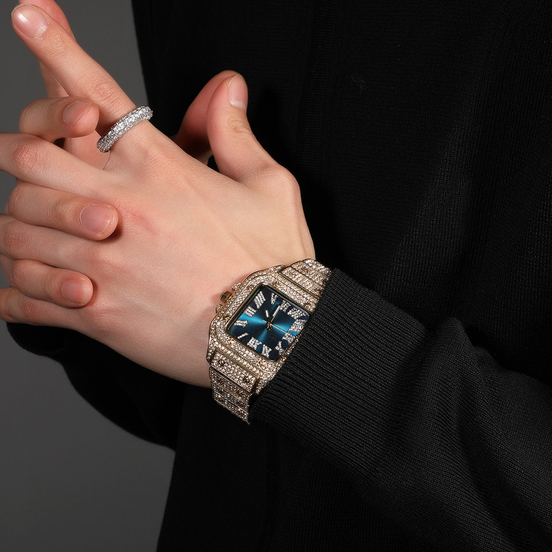 Hiphop luxe quartz pols waterd - Jewelry Watches Silver recensie en prijs