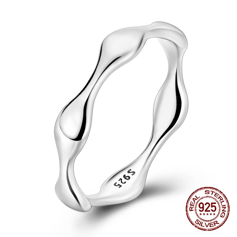 925 Sterling Zilver Golvende O - Minimalist Ring Stackable recensie en prijs
